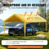 VEVOR Carport Replacement Canopy Cover 10 x 20 ft, Garage Top Tent Shelter Tarp Heavy-Duty Waterproof, Yellow (Only Top Cover, Frame Not Include) - 4 of 4