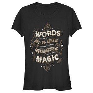 Juniors Womens Harry Potter Dumbledore Humble Wisdom T-Shirt - 1 of 3