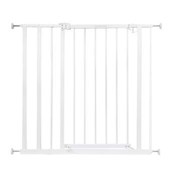 Ingenuity Ozzy & Kazoo Extra Tall Walk Through Dog Gate For Doorways and Stairways, Fits Openings 28.75 to 39.75 Inches Wide at 36 Inches Tall, White