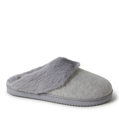 Dearfoams Women's Dahlia Rib Knit Scuff House Shoe Slipper