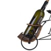 Metal Rickshaw Cyclist Wine Holder – Asian Style – 10.24 Inch Decorative Display By Old Modern Handicrafts - 2 of 4