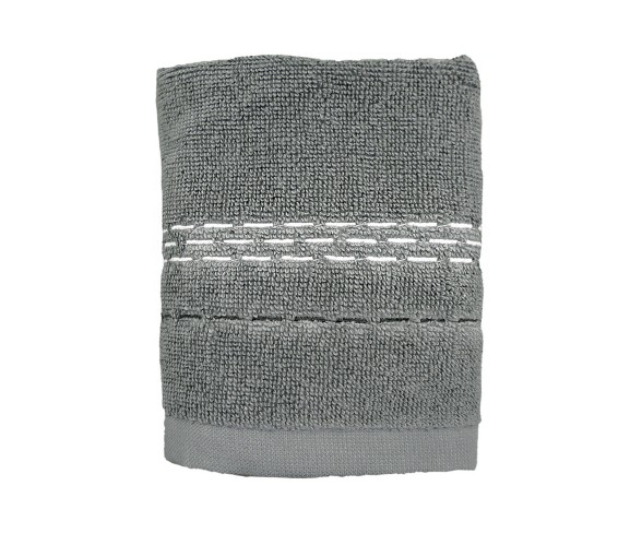 3pc Dash Bath Towel Sets Gray - Allure Home Creation