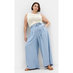 Women's Plus Size Santorini Pant - light wash | CITY CHIC - 1 of 4