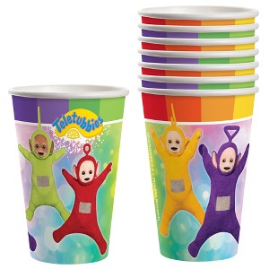 Treasures Gifted Teletubbies Cups - 12oz Party Cups - Teletubbies Birthday Decorations - Disposable Paper Cups - 1 of 4