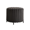 CAVINAS 22.05" Round Faux Fur Storage Ottoman with Adjustable Metal Legs,Lightweight Foot Rest,Storage Bench for Living Room,Bedroom - 2 of 4