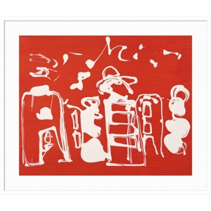 41" x 35" Great Buildings Series I by Colin Booth Wood Framed Wall Art Print - Amanti Art: Modern Lithograph, Hardwood Frame, Wire Mount - 1 of 4