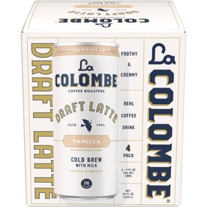 La Colombe Vanilla Draft Latte - 4pk/9 fl oz Cans - 1 of 4