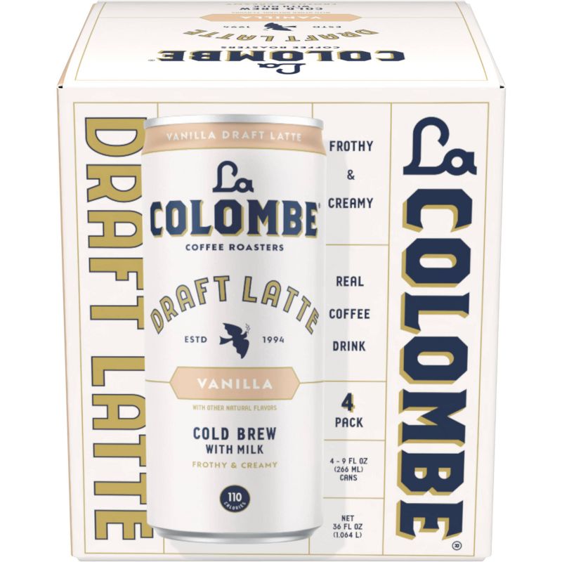 La Colombe Vanilla Draft Latte - 4pk/9 fl oz Cans, 1 of 10