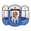 Pop-Up Pet Playpen - Indoor and Outdoor Dog Pen with Carrying Case - Portable Pet Enclosure for Dogs, Cats, and Other Small Animals by PETMAKER (Blue) - image 4 of 4