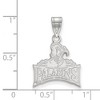 Black Bow Jewelry 14k White Gold Furman Paladins NCAA Medium Pendant - 2 of 3