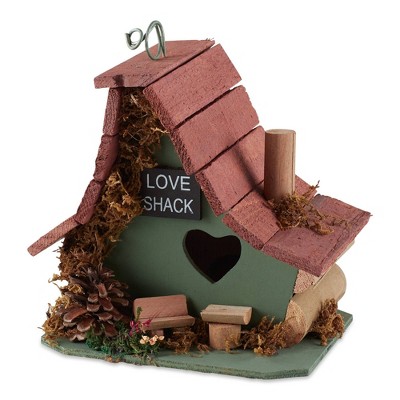 8" The Love Shack Wood Birdhouse Brown - Zingz & Thingz