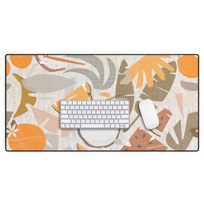 evamatise Tiki Picnic Mid Century Modern Desk Mat - Deny Designs