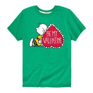 Boys' - Peanuts - Be My Valentine Short Sleeve Graphic T-Shirt - 1 of 4