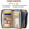 FATMOON Women’s Wallet - RFID Blocking Leather Wallet with Removable Wristlet Strap - Double Zip Card Holder for Everyday Use & Travel - 4 of 4