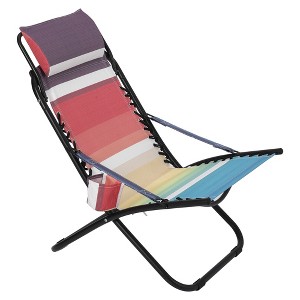 Camping Chair, Portable Beach Chair, Folding Sling Chair, for Beach, Courtyard, Picnic, Travel - 1 of 4