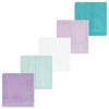 Hudson Baby Infant Girl Rayon from Bamboo Bib, Burp Cloth and Washcloth 10Pk, Purple Mint, One Size - 3 of 4