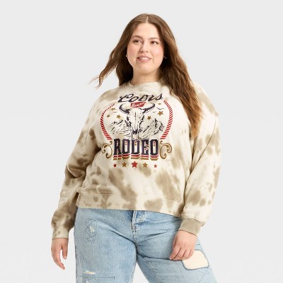 Women's Coors Rodeo Graphic Sweatshirt - Brown 1X