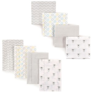 Luvable Friends Unisex Baby Cotton Flannel Burp Cloths and Receiving Blankets, 8-Piece, Koala, One Size - 1 of 1