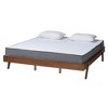 Baxton Studio Sarita Mid-Century Modern Walnut Wood Bed Frame - 2 of 4