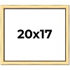 PosterPalooza | Simple Gold Picture Frame - UV Acrylic, Backing Board, Hanging Hardware Included - 2 of 4