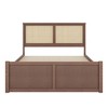 Whisen Wood Storage Platform Bed with Rattan Headboard and Drawers - 4 of 4