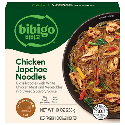 Bibigo Frozen Chicken & Vegetable Japchae Noodles - 10oz