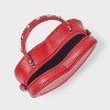 Girls' Valentine's Day Studded Heart Shaped Crossbody Bag - art class™ Red - 3 of 4