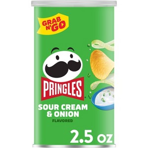 Pringles Grab & Go Large Sour Cream & Onion Potato Crisps Chips - 2.5oz - 1 of 4