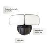 3-Pack 2200 Lumen LED Switch Operated Security Light - Black,Crafts Reliable Safety Lighting - 2 of 4