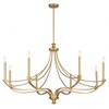 Savoy House Preserve 8 - Light Chandelier in  Warm Brass - 4 of 4