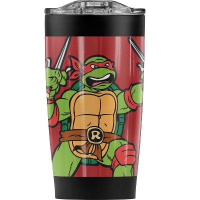 TMNT Raph And Logo Steel Tumbler 20oz Coffee Travel Mug