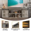 TROPOW 70" TV Stand for 75 Inch TVs, Farmhouse Entertainment Center with Sliding Barn Doors and Storage Cabinets, Modern Media TV Console Table - 3 of 4