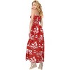 LA LEELA Women's Tube Dress Long Flowy Boho One Size Coral Island - 4 of 4