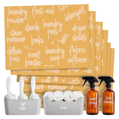 Talented Kitchen 144 Minimalistic Laundry Room Labels For Glass Jars,  Preprinted Linen Closet Stickers For Containers, Bathroom Organization,  Gold : Target