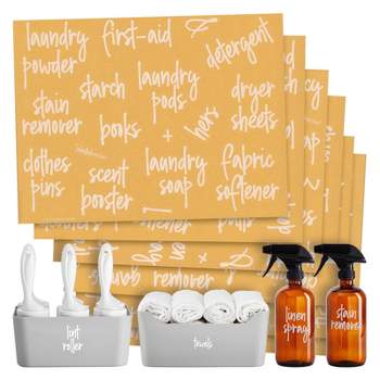 Talented Kitchen 138 Laundry Room Labels for Glass Jars and