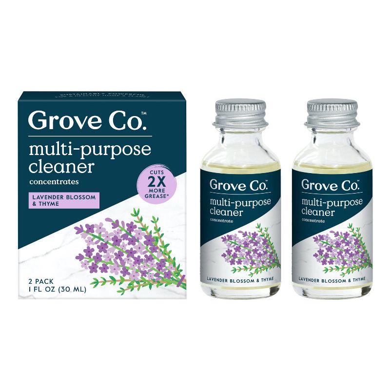 Grove Co. Lavender Multi-Purpose Cleaner Concentrates - 2 fl oz/2ct, 1 of 9
