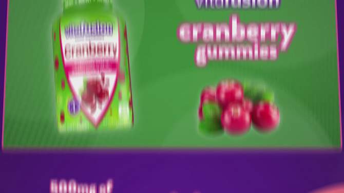 Vitafusion Cranberry Gummy Supplement for Women - 60ct, 2 of 10, play video