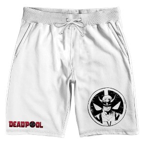 Deadpool & Wolverine Pen Art Adult White Sleep Pajama Pants - 1 of 4