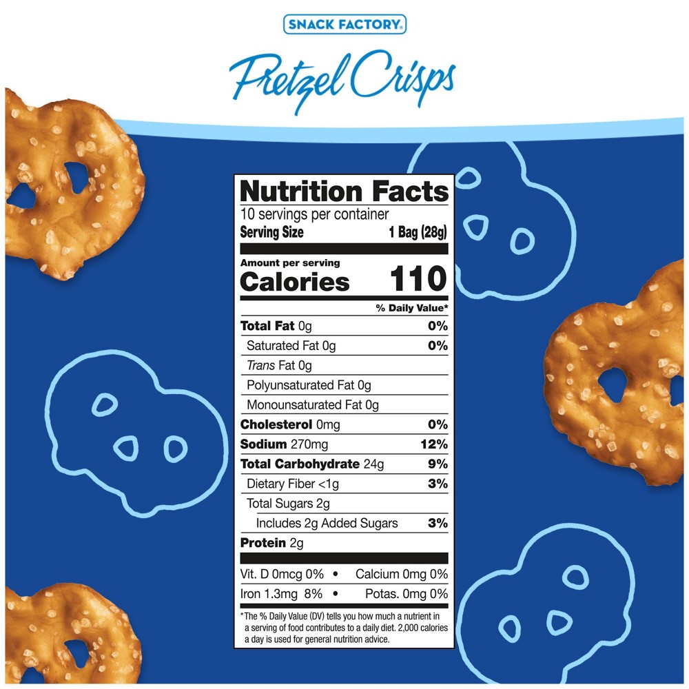 Snack Factory Snack Factory Pretzel Crisps Original package