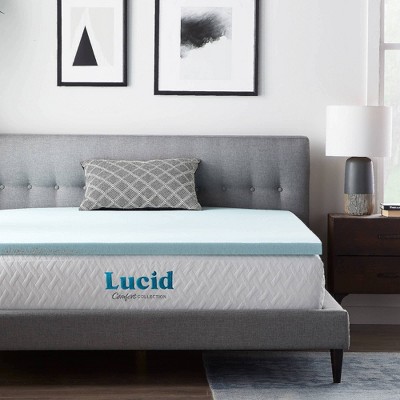 Lavender 2 Memory Foam Mattress Topper Lucid Size: Twin XL