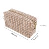 Unique Bargains 1 Pc Woven Pencil Case Braided Style Drawstring Makeup Bag for Vacation Knitting - 2 of 4