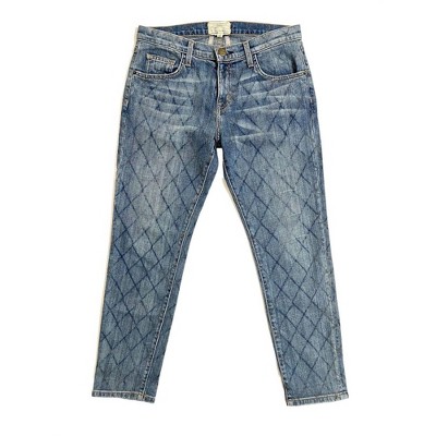Women's Wo's The Fling Quilted Ankle Relaxed Skinny Jean - CURRENT/ELLIOTT