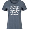 Women's - Instant Message - Winter Graphic T-shirt Dress - 2 of 4