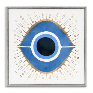 Stupell Industries Abstract Blue Evil Eye Symbol, 24" x 24" - 1 of 4