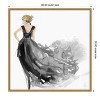 Amanti Art Woman in Black Dress I  by Aimee Wilson Framed Canvas Wall Art - 4 of 4