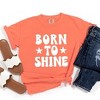 Simply Sage Market Women's Born To Shine Stars Short Sleeve Garment Dyed Tee - 3 of 4