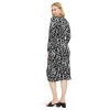 Women's Long Sleeve Midi Sea Spots Black Wrap Dress - DVF for Target - 2 of 4