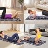 SEVOBAL Premium Non-Slip Yoga Mat Extra Thick Exercise Mat Dual Texture Design for Superior Grip Comfort, Black, 72.1"*24"*0.2" - 2 of 4