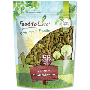 Dry Roasted Pumpkin Seed Kernels - Unsalted, Oven Roasted Whole Pepitas, No Oil Added, Shelled, Vegan, Kosher, Keto-Friendly, Bulk. Low in Carbs. - 1 of 4