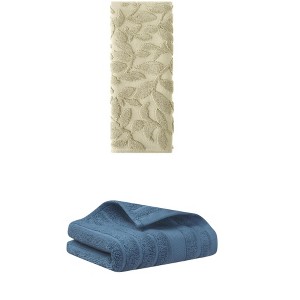 REGALWOVEN Cotton Bathroom Hand Towels for Kitchen Hotel Spa 14" x 30" 2 Pcs - 1 of 4